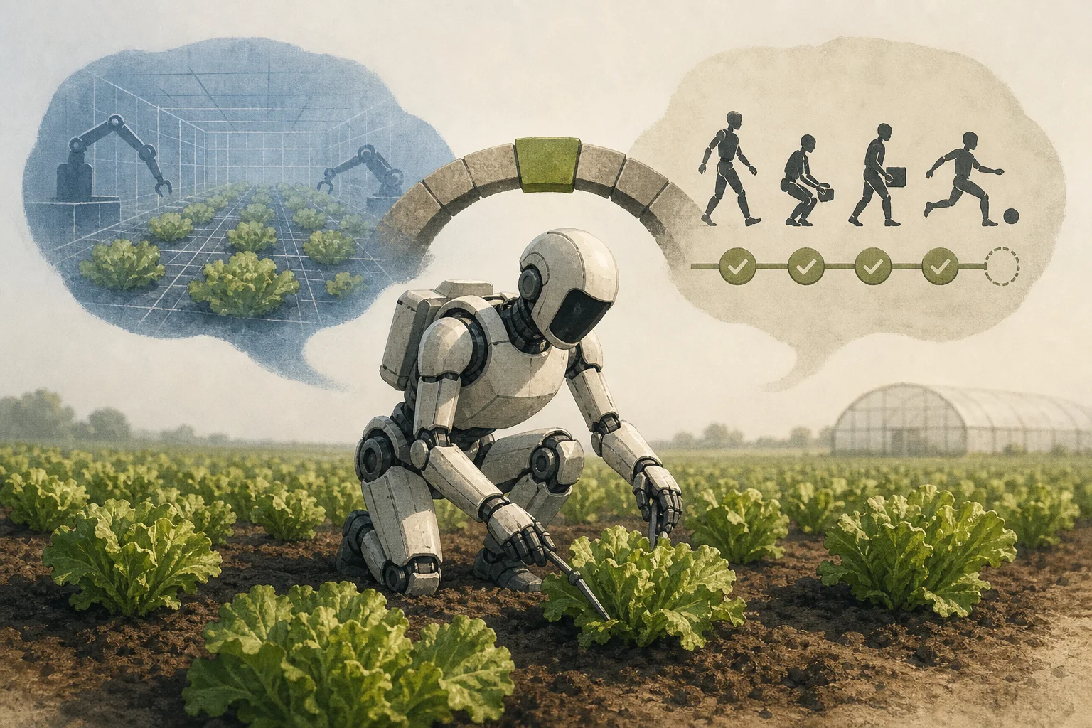 AI-generated story-specific editorial illustration for Fast robot adaptation needs a retention test, not just a training-speed claim.
