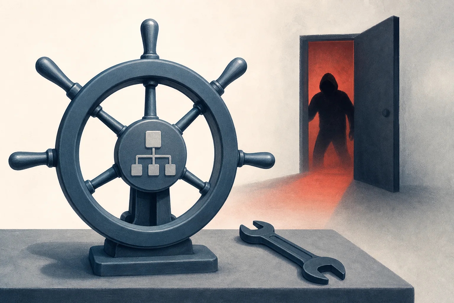 AI-generated story-specific editorial illustration for Cisco’s latest SD-WAN zero-day turns network management into an immediate incident-response problem.