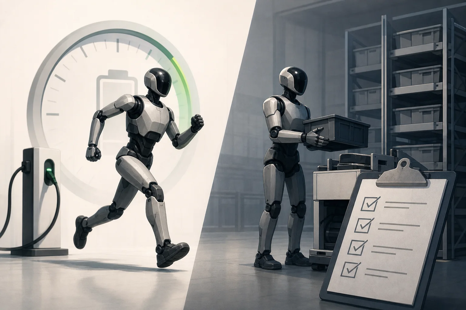 AI-generated story-specific editorial illustration for Fast charging can raise Digit 5’s uptime, but NAPA shows why deployment readiness is a separate test.