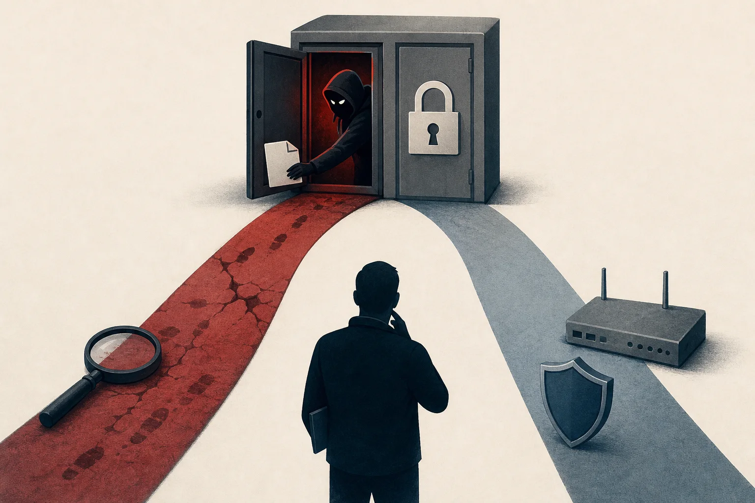 AI-generated story-specific editorial illustration for Confirmed Exploitation Changes the Patch Queue for Remote-Support and Network Edge Systems.