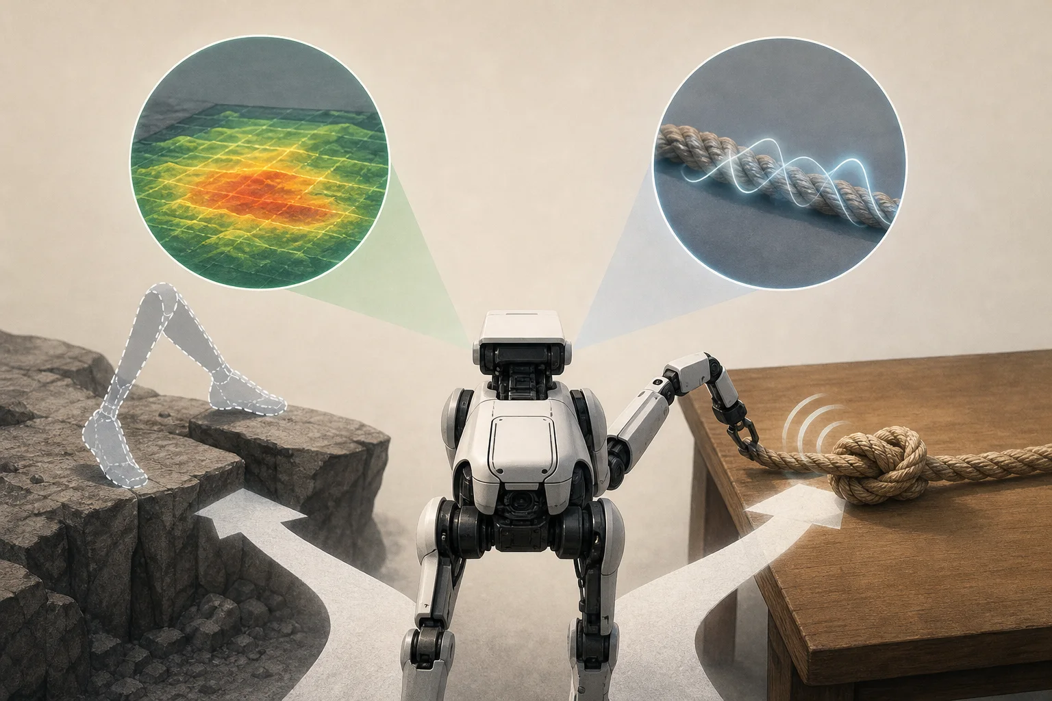 AI-generated story-specific editorial illustration for Robots Need Both Foresight and Feedback Before They Commit to Uncertain Physics.