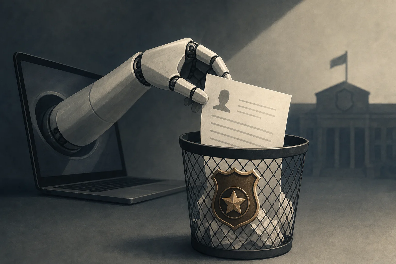 AI-generated story-specific editorial illustration for Anthropic’s false homicide tip turns AI-agent safety into an operations problem.