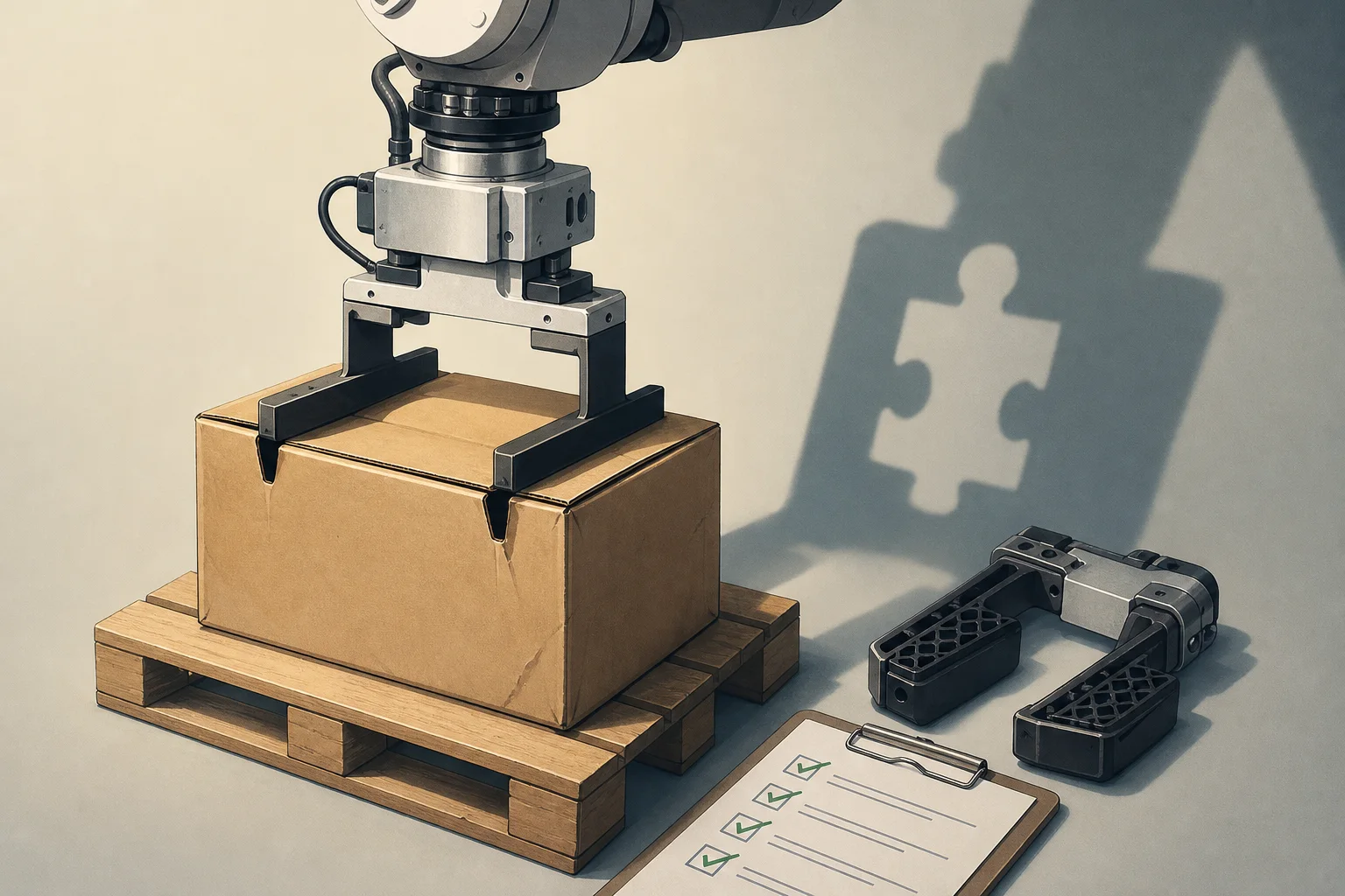 AI-generated story-specific editorial illustration for Palletizing Tooling Is a Recovery Decision, Not Just a Deployment Choice.