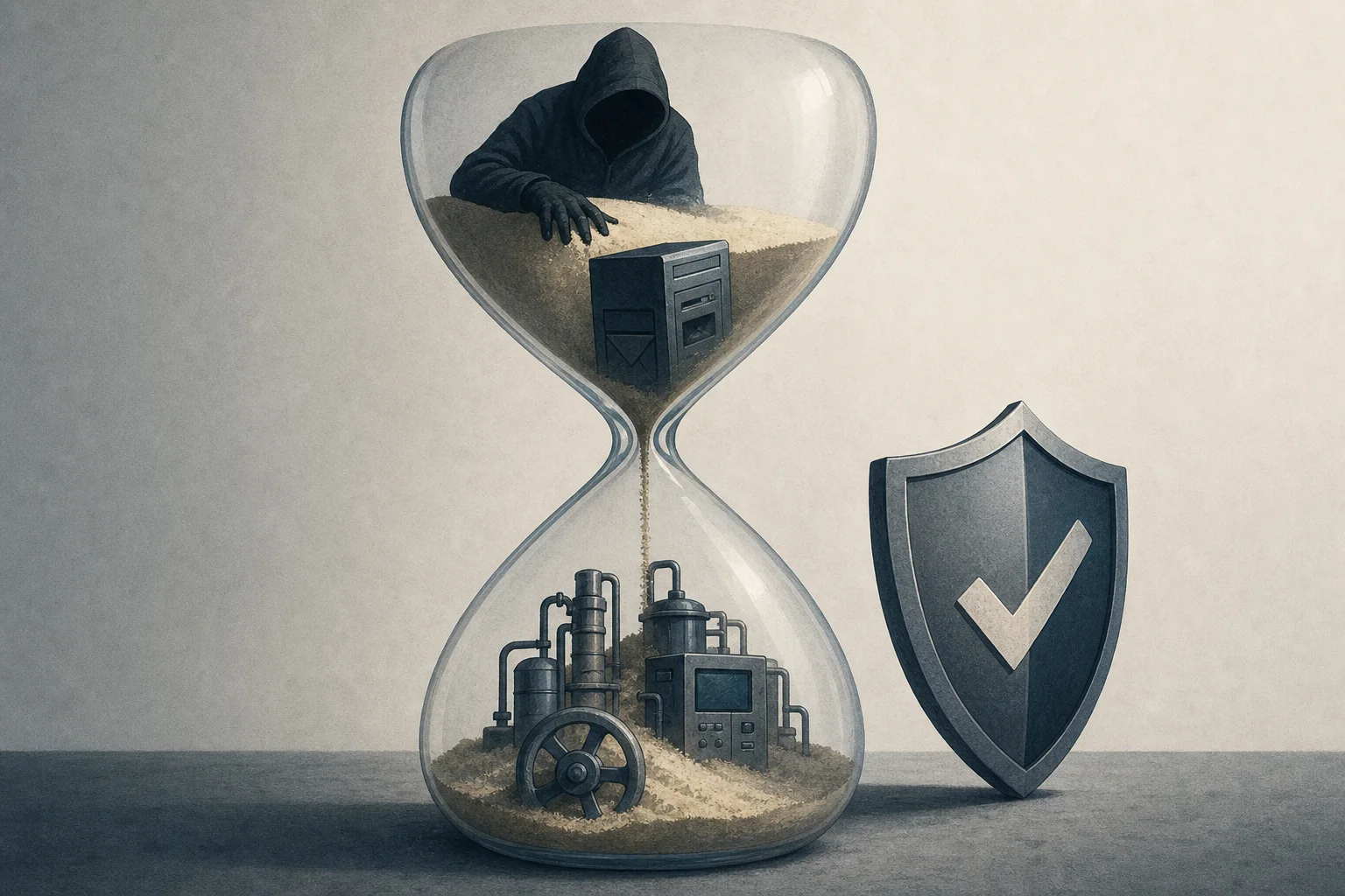 AI-generated story-specific editorial illustration for Patch Exposure Is Not Recovery: What Zimbra’s Exploitation Chain Says About the Time Before Defenders Can Act.