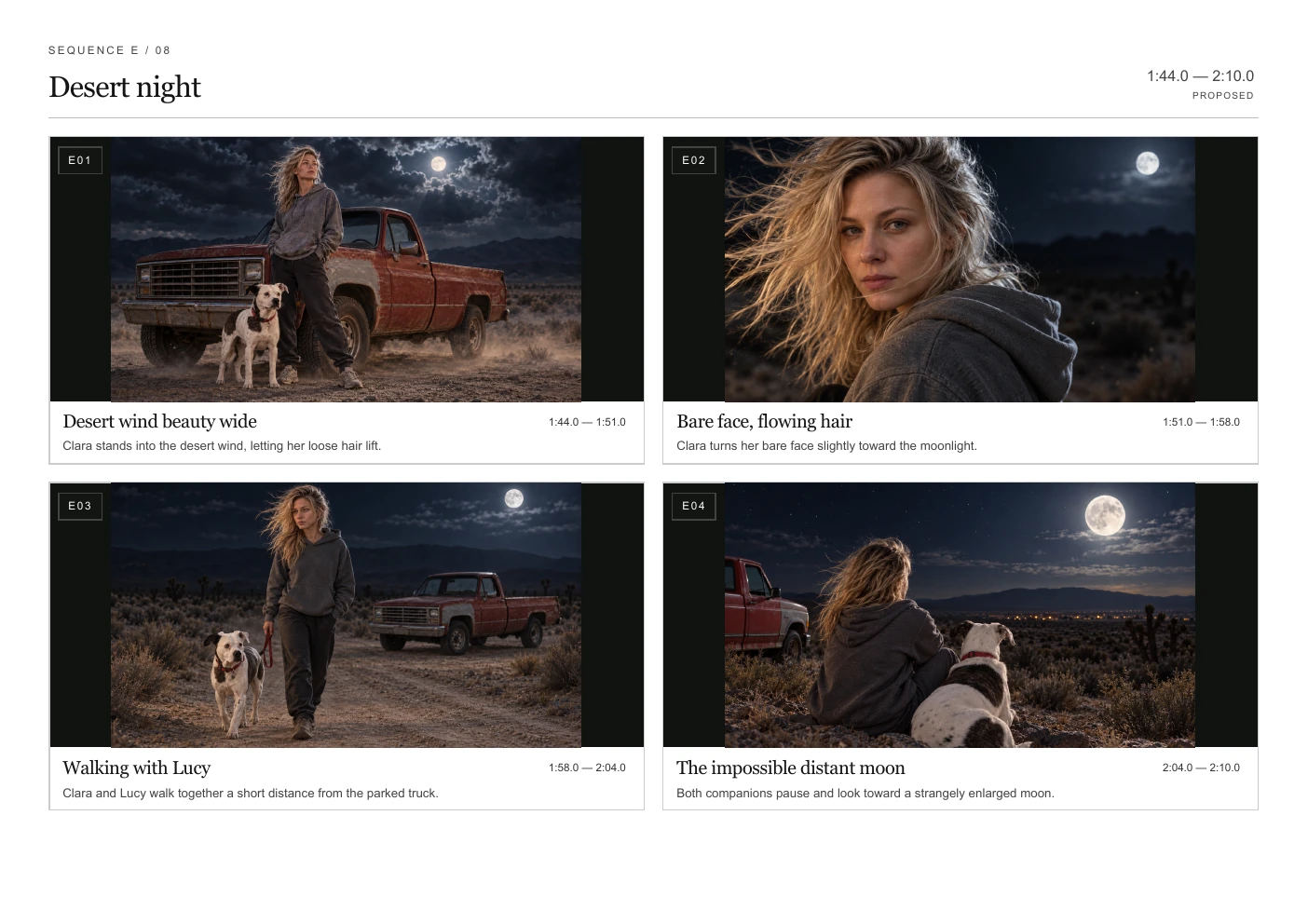 E — Desert night